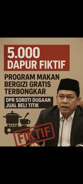 5.000 Dapur Fiktif Program Makan Bergizi Gratis Terbongkar, DPR Soroti Dugaan Jual Beli Titik