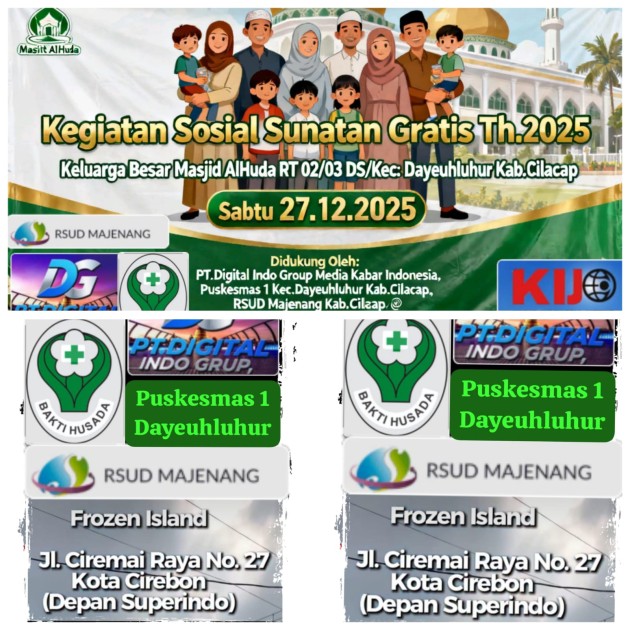 Sunatan Gratis 2025 Masjid Al Huda Dayeuhluhur Jadi Wujud Syiar dan Kepedulian Sosial